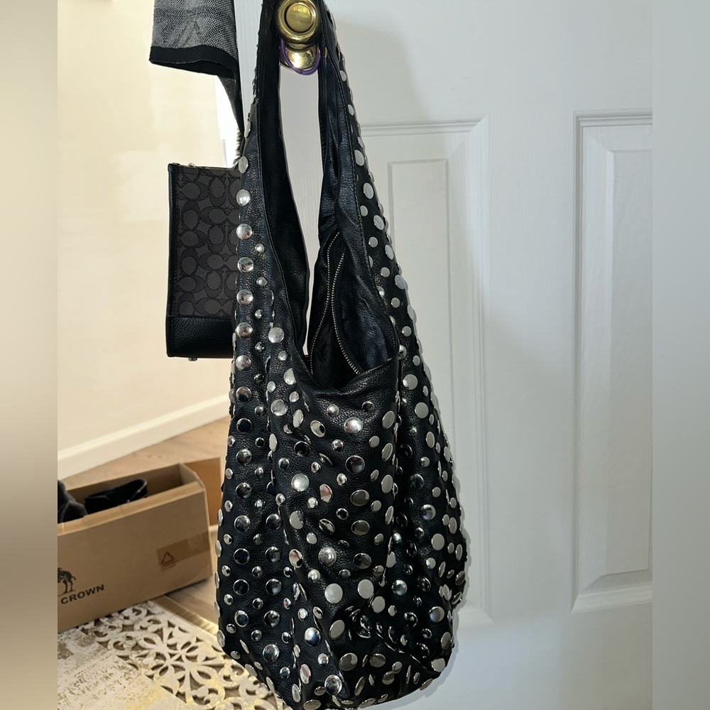 Black bag with Silver Decor